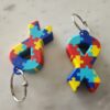 Autism Awareness Ribbon Keychain