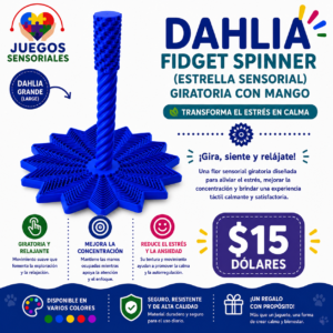 Dahlia Fidget Sensory Flower Spinner