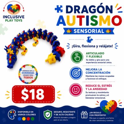 Autism Awareness Dragon