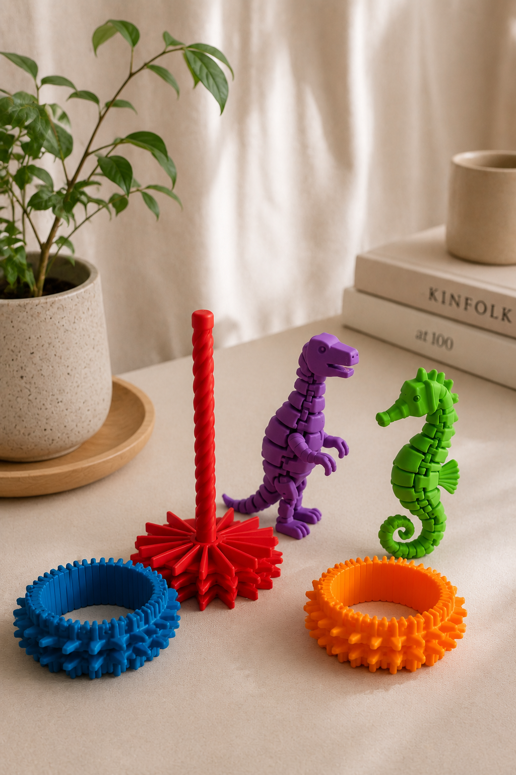 Trabajamos con figuras flexibles, juguetes manipulativos y elementos visuales que ayudan a transformar el juego en una experiencia positiva, relajante y enriquecedora.