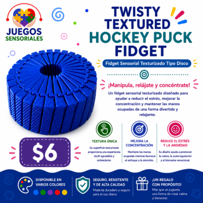 Twisty Textured Hockey Puck Fidget