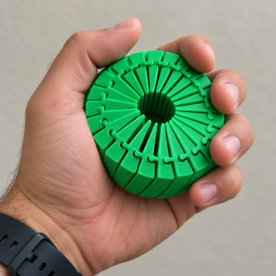 Twisty Textured Hockey Puck Fidget
