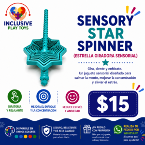 Sensory Star Spinner (Estrella Giradora Sensorial)