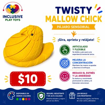 Twisty Mallow Chick (Pájaro Sensorial)